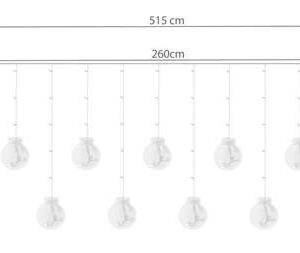 108 LED girlianda - užuolaida 